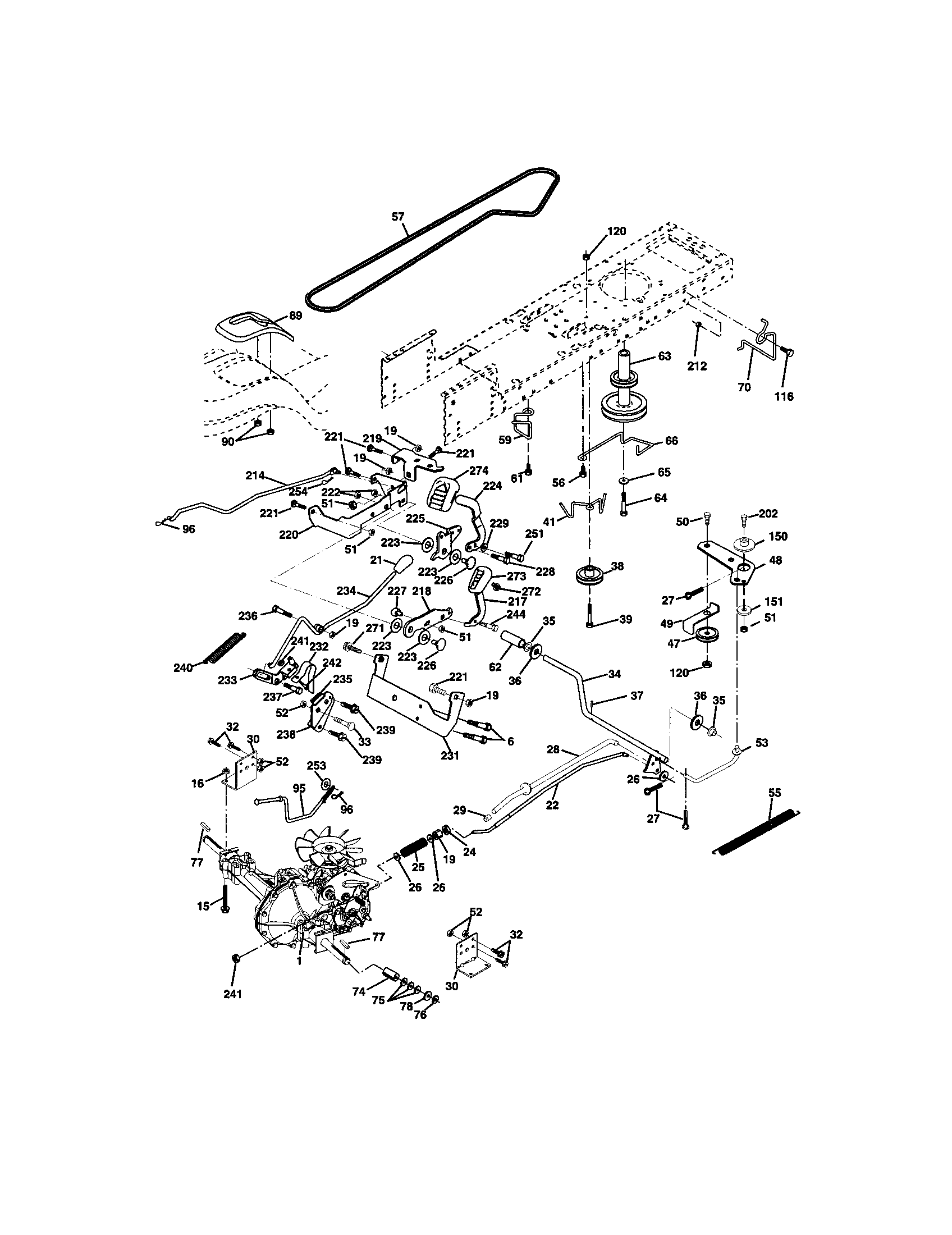 Craftsman 917273502 ground drive diagram