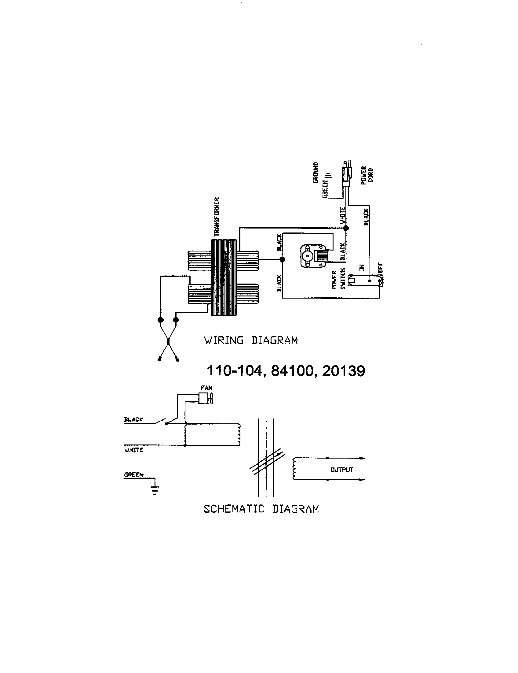 Century 20139 wiring and schematic diagrams diagram