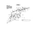 Poulan BVM200 TYPE 1 (RECON) tube blower/housing diagram