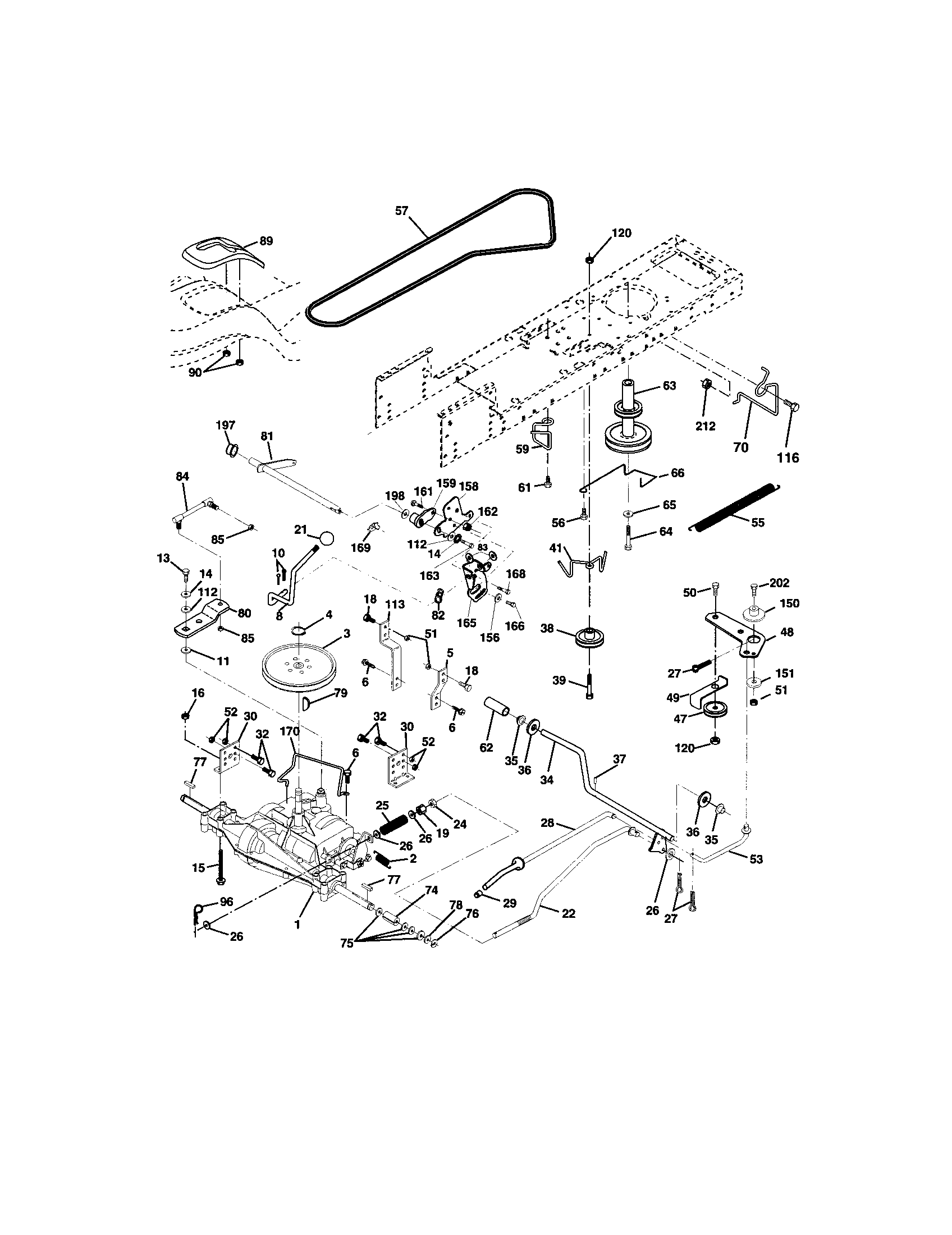 Craftsman 917273390 ground drive diagram