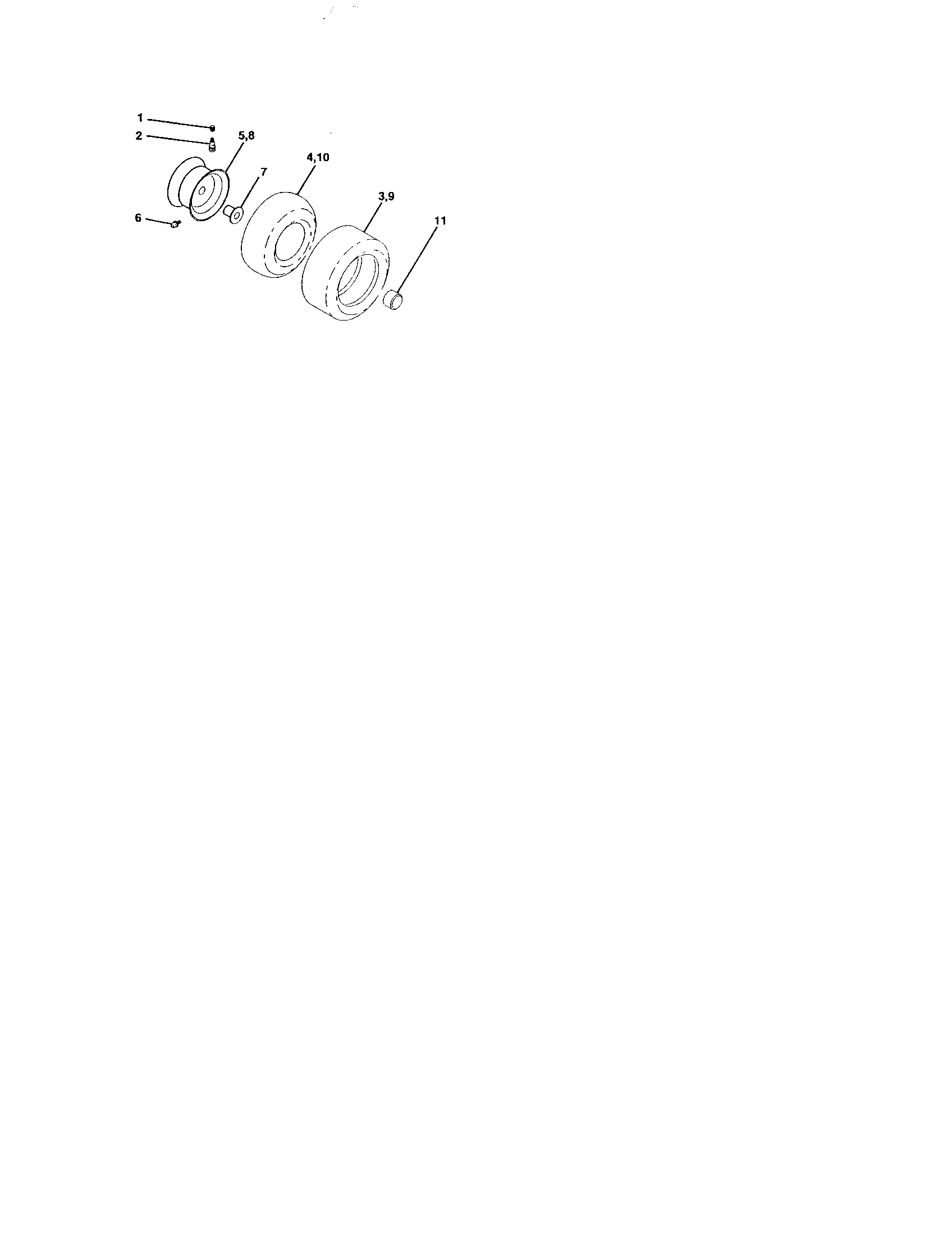 Craftsman 917273400 wheels and tires diagram