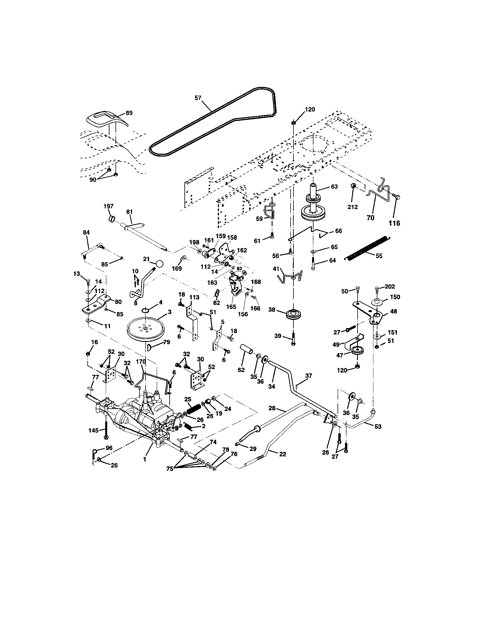 Craftsman 917273350 ground drive diagram