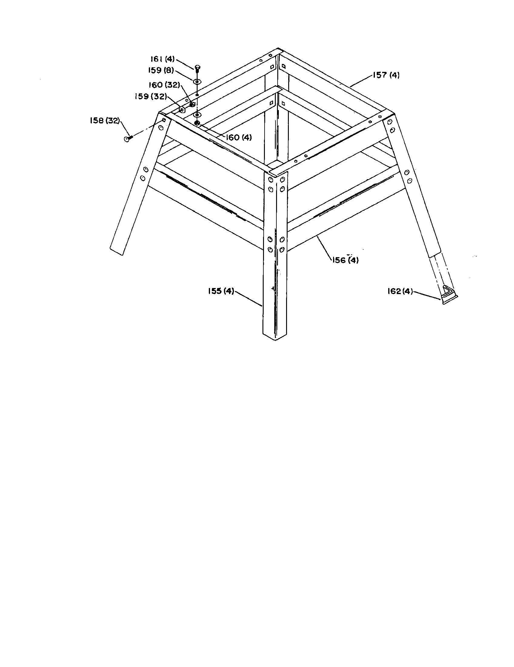 Delta 34-710 legs and brackets diagram