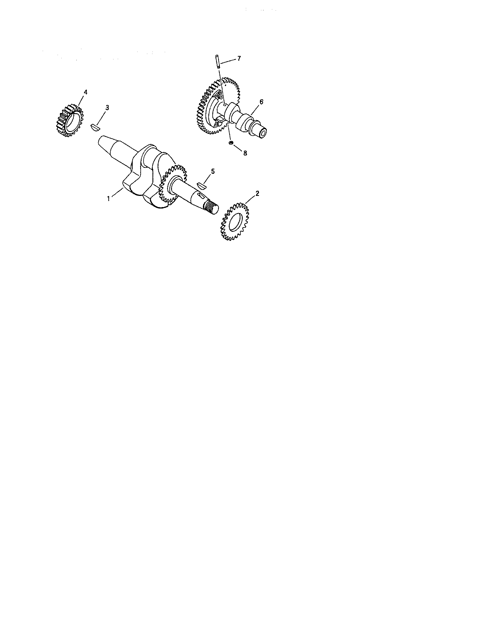 Briggs & Stratton 01532-2 crankshaft diagram