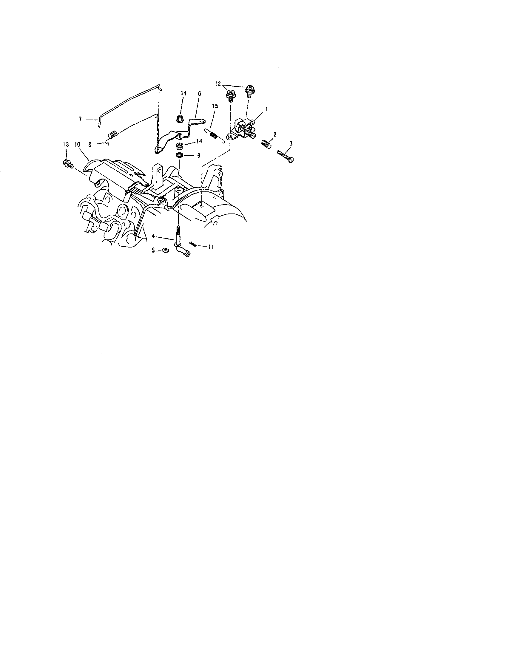 Briggs & Stratton 01532-2 speed bracket control diagram
