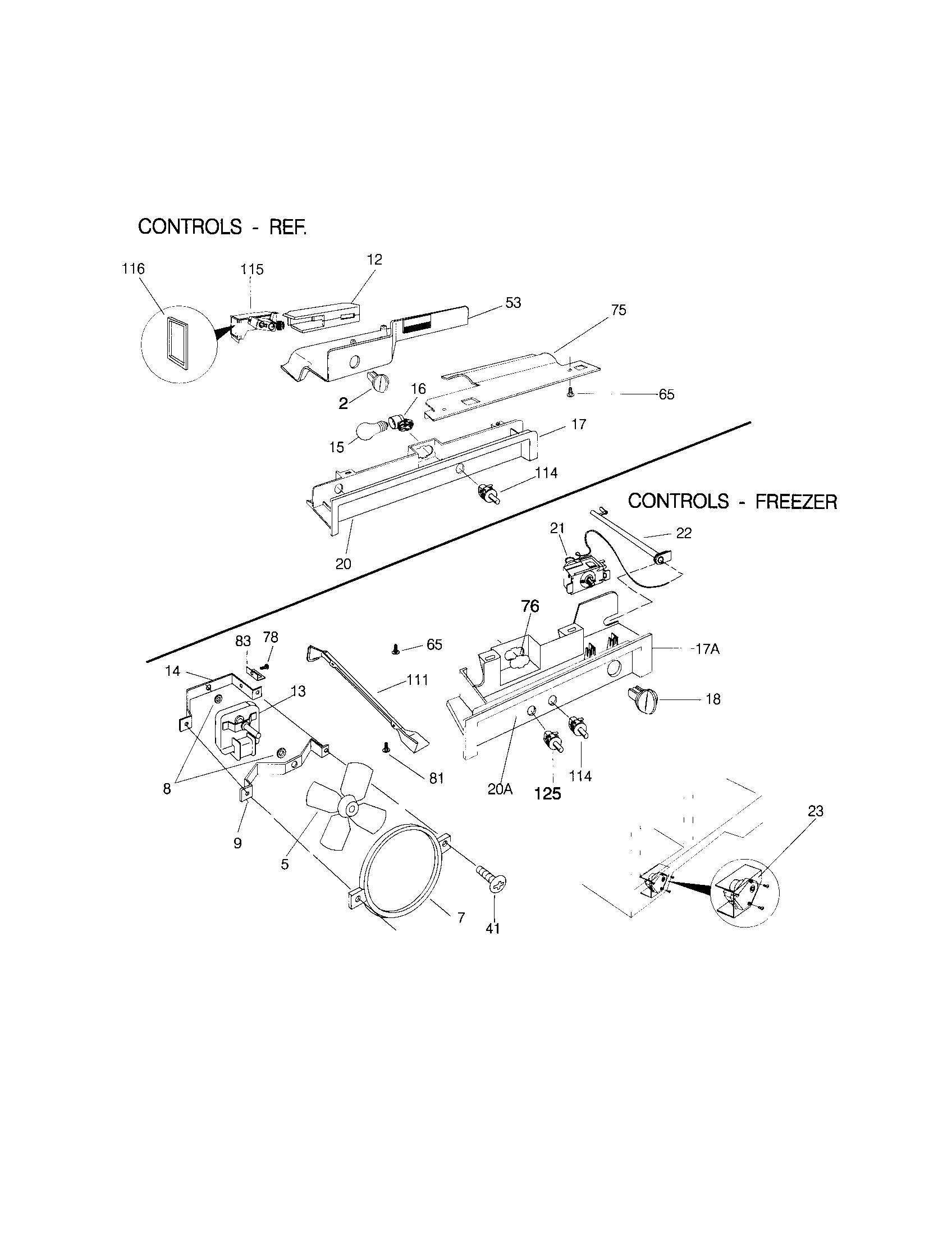 Frigidaire F45WJ26HW1 controls diagram