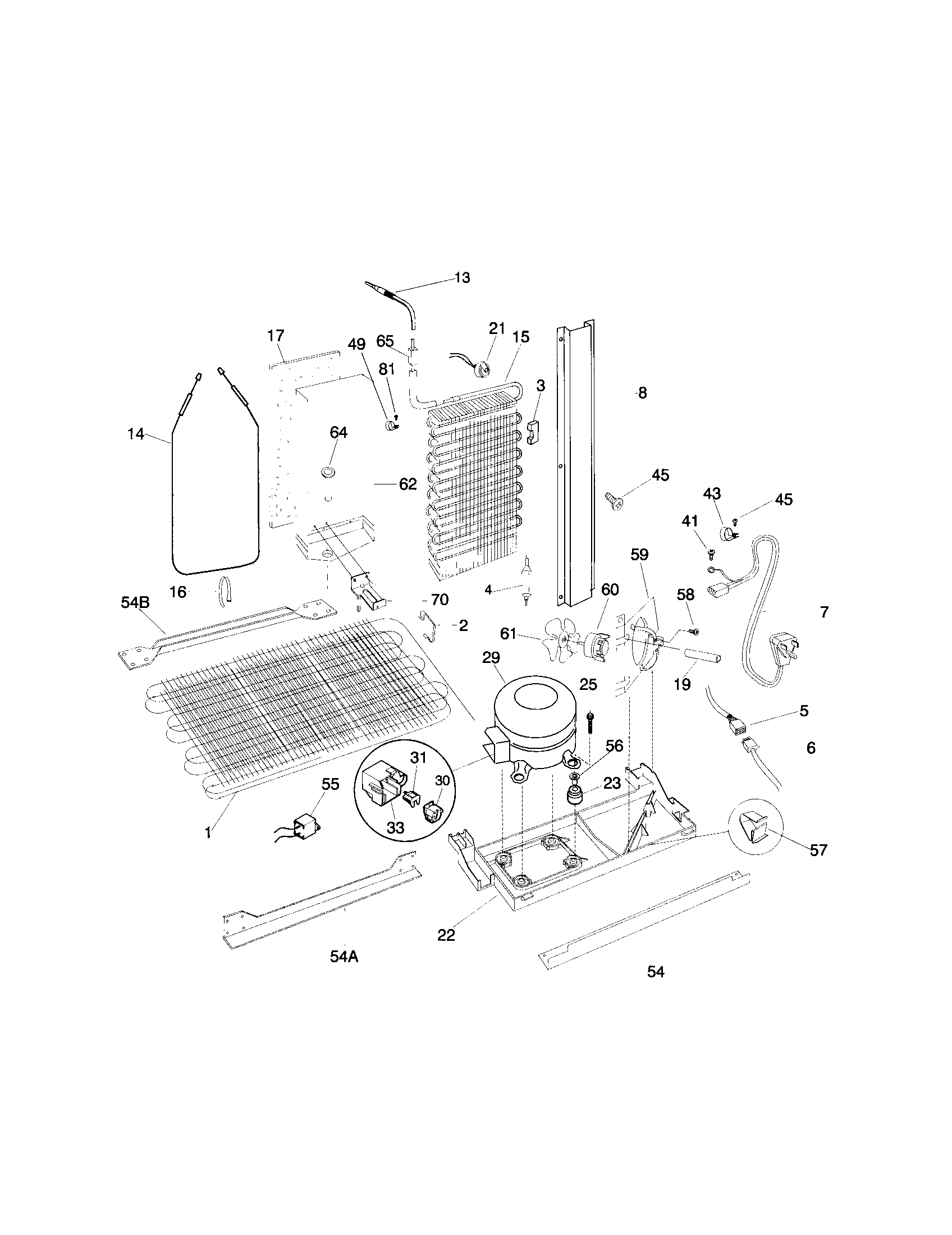 Frigidaire F45WJ26HW1 system diagram