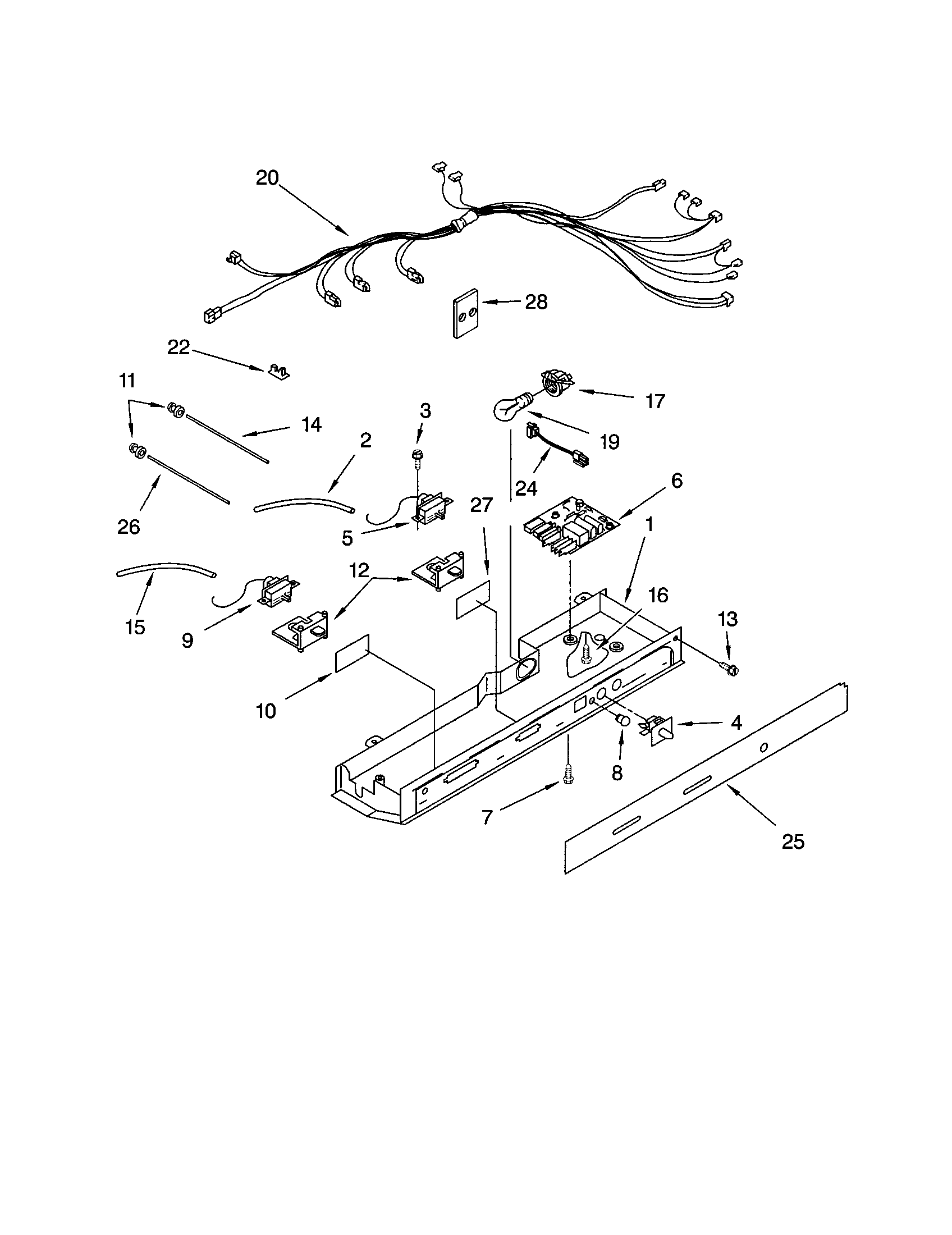 KitchenAid KSRK25ILSS02 control diagram