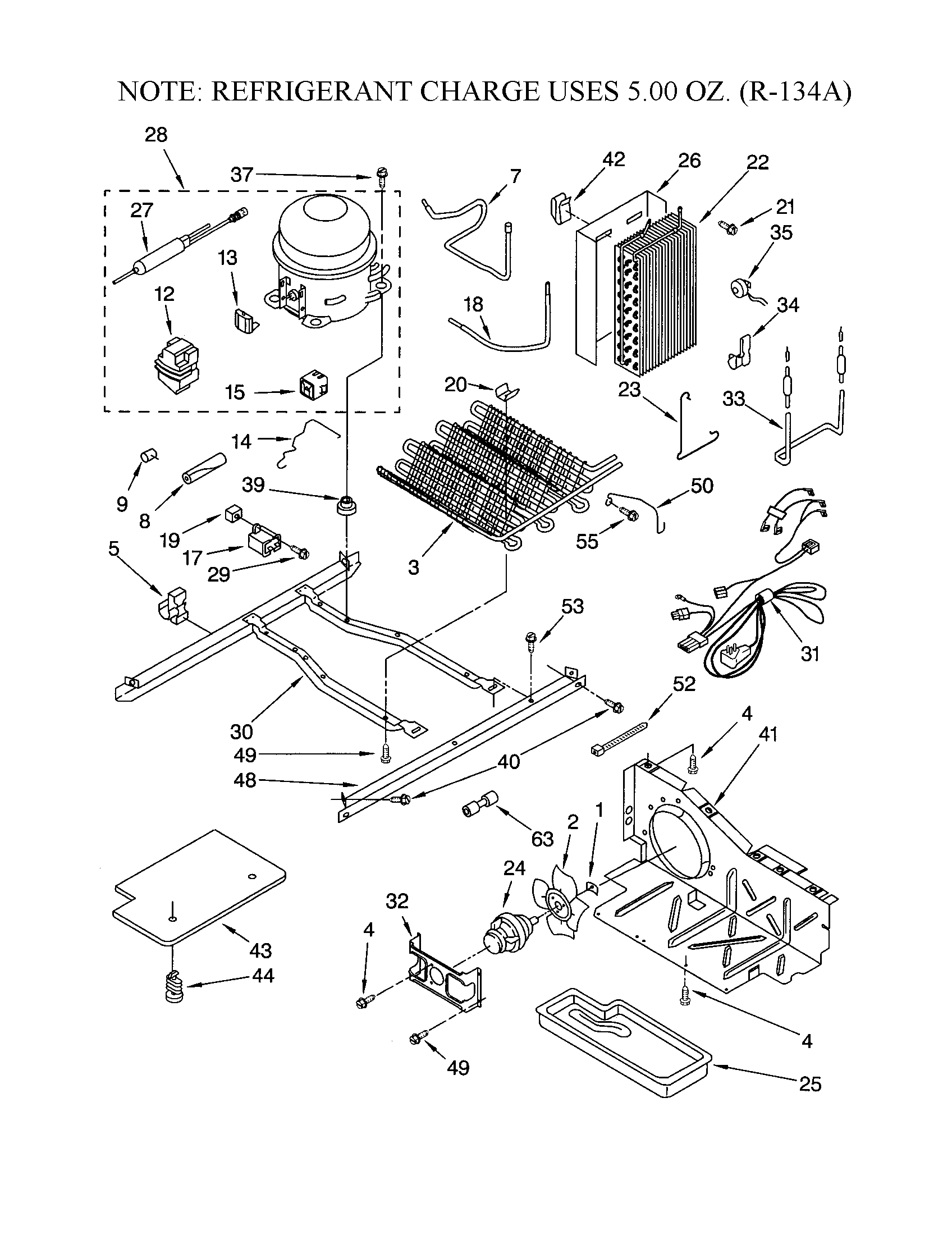 KitchenAid KSRK25ILSS02 unit diagram