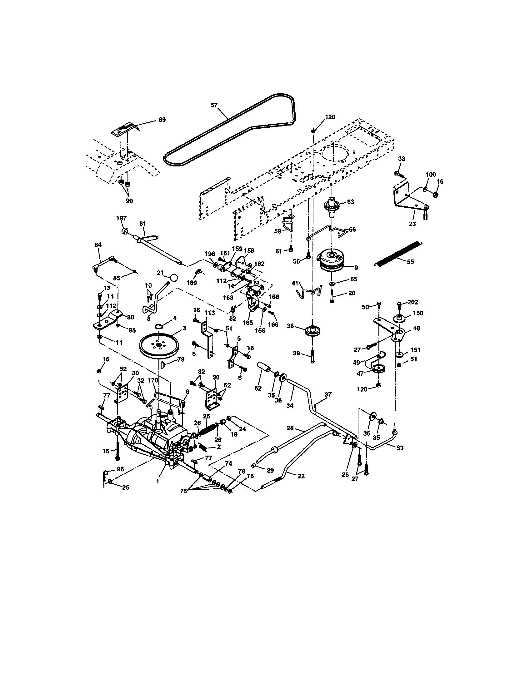 Craftsman 917273630 ground drive diagram