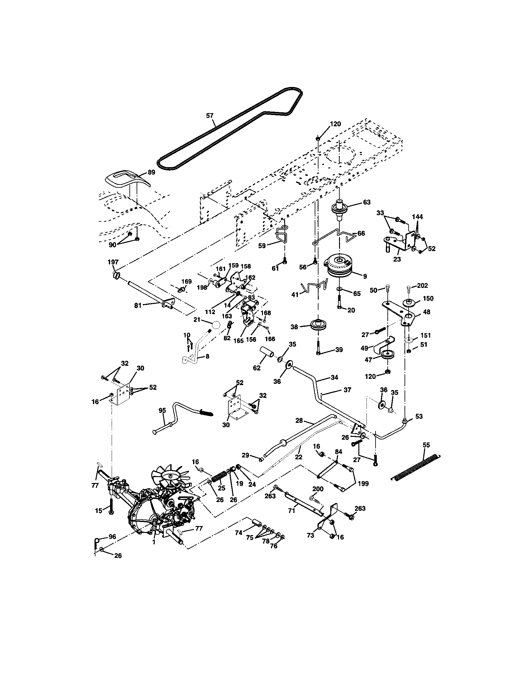 Craftsman 917273640 ground drive diagram