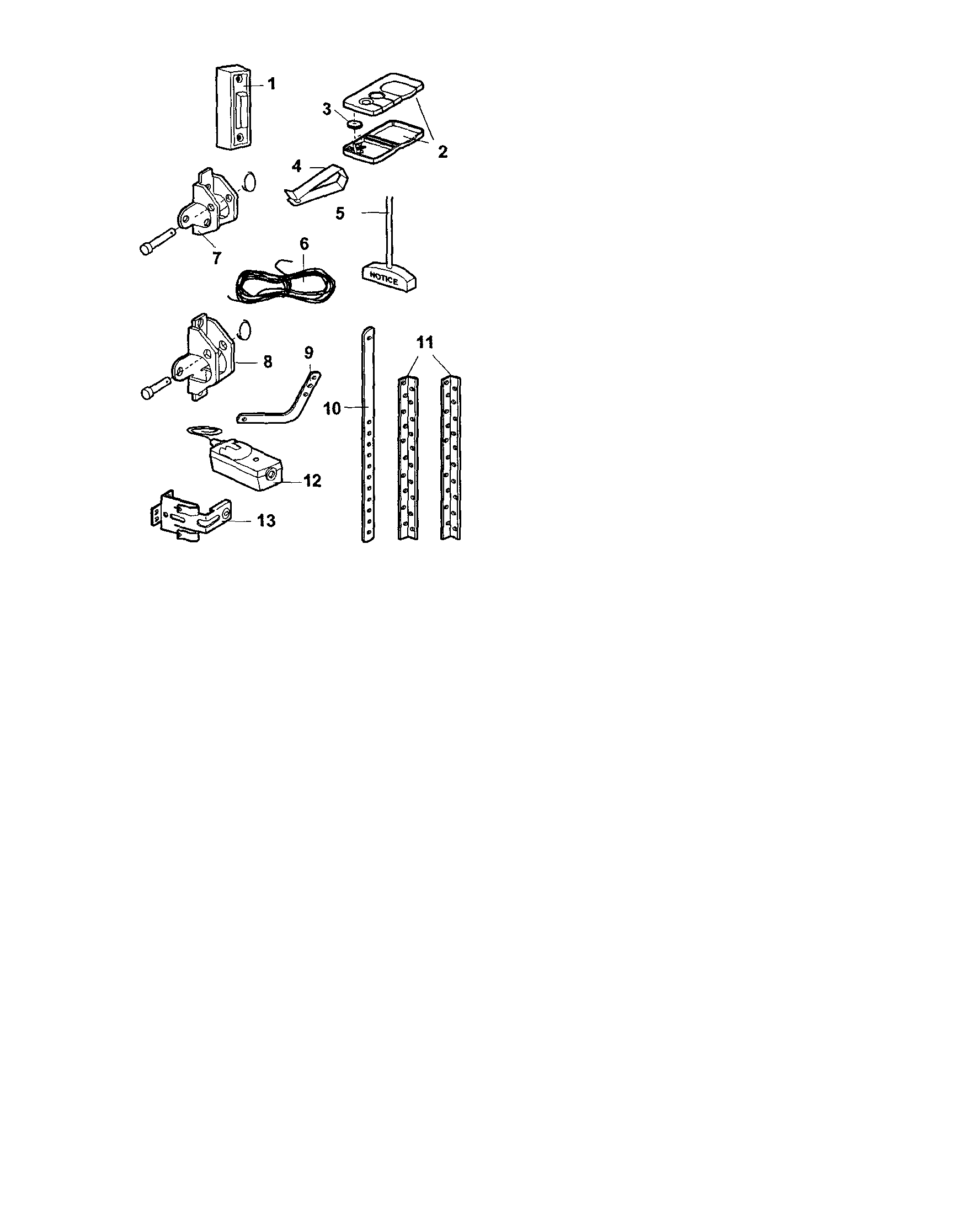 Craftsman 13953954 installation parts diagram