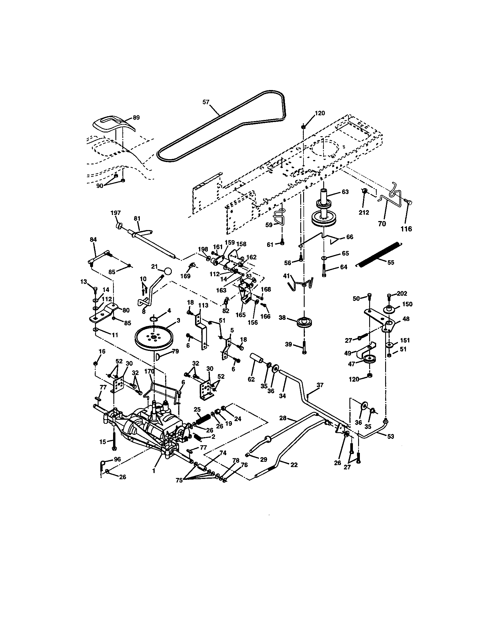 Craftsman 917273391 ground drive diagram