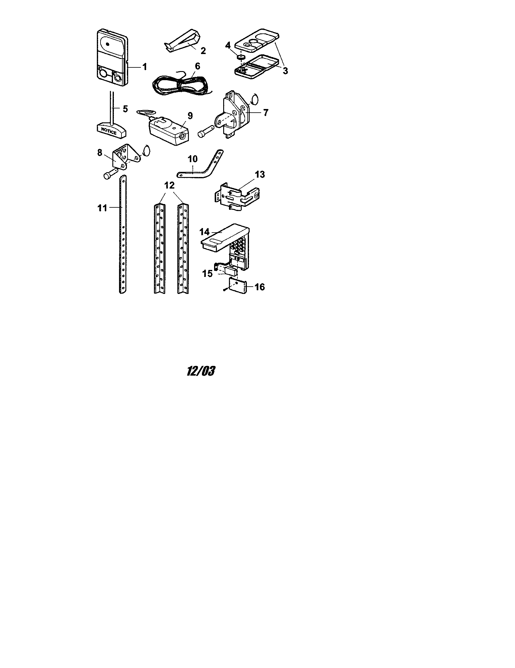 Craftsman 13953992 installation parts diagram