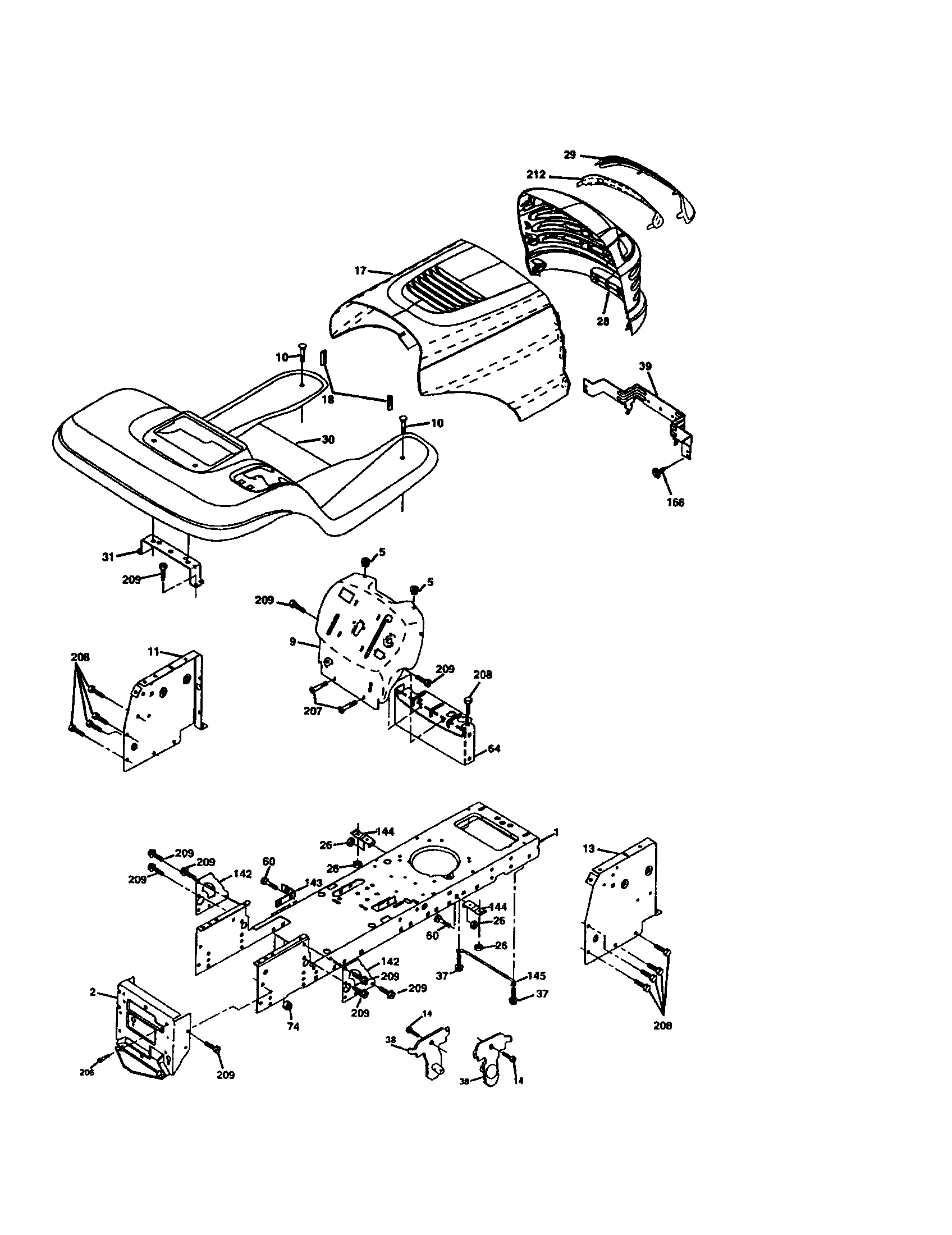 Craftsman 917273380 chassis and enclosures diagram