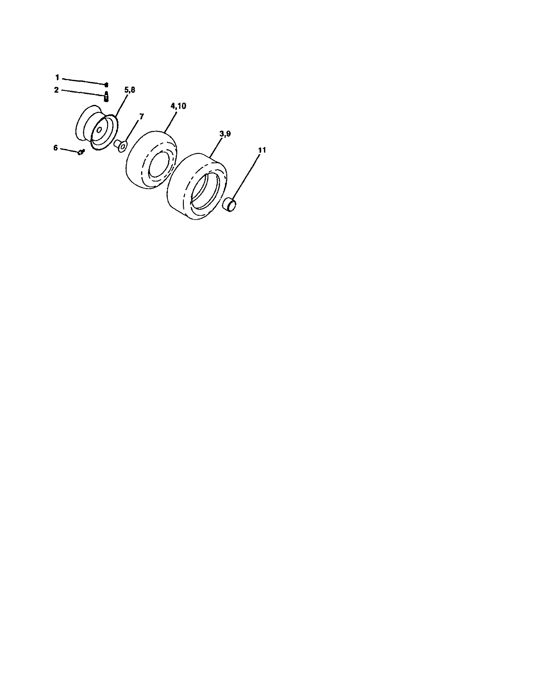 Craftsman 917273380 wheels and tires diagram
