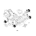 Craftsman 917387460 rotary mower diagram