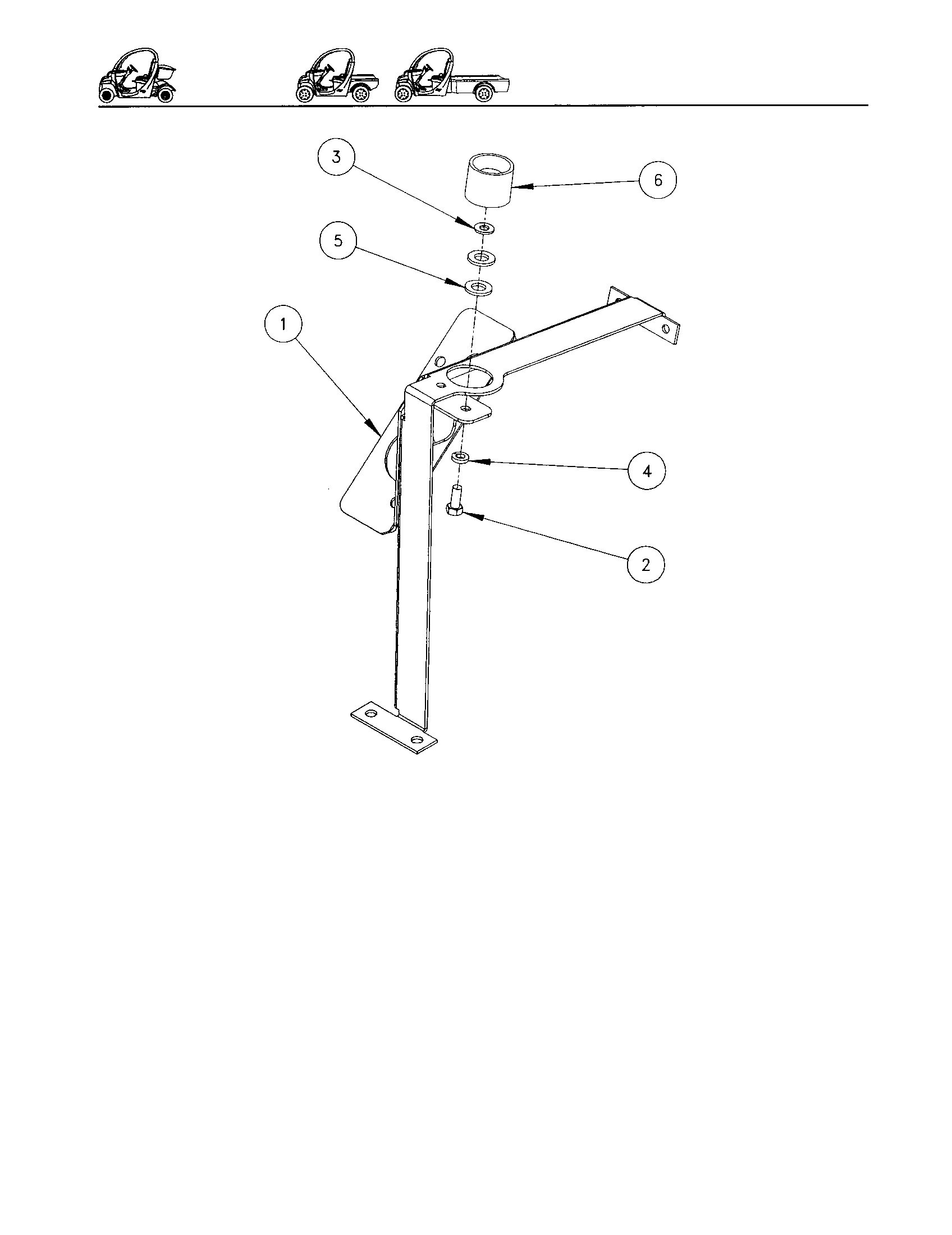 Gem Products GEM E825 park brake lever bracket diagram