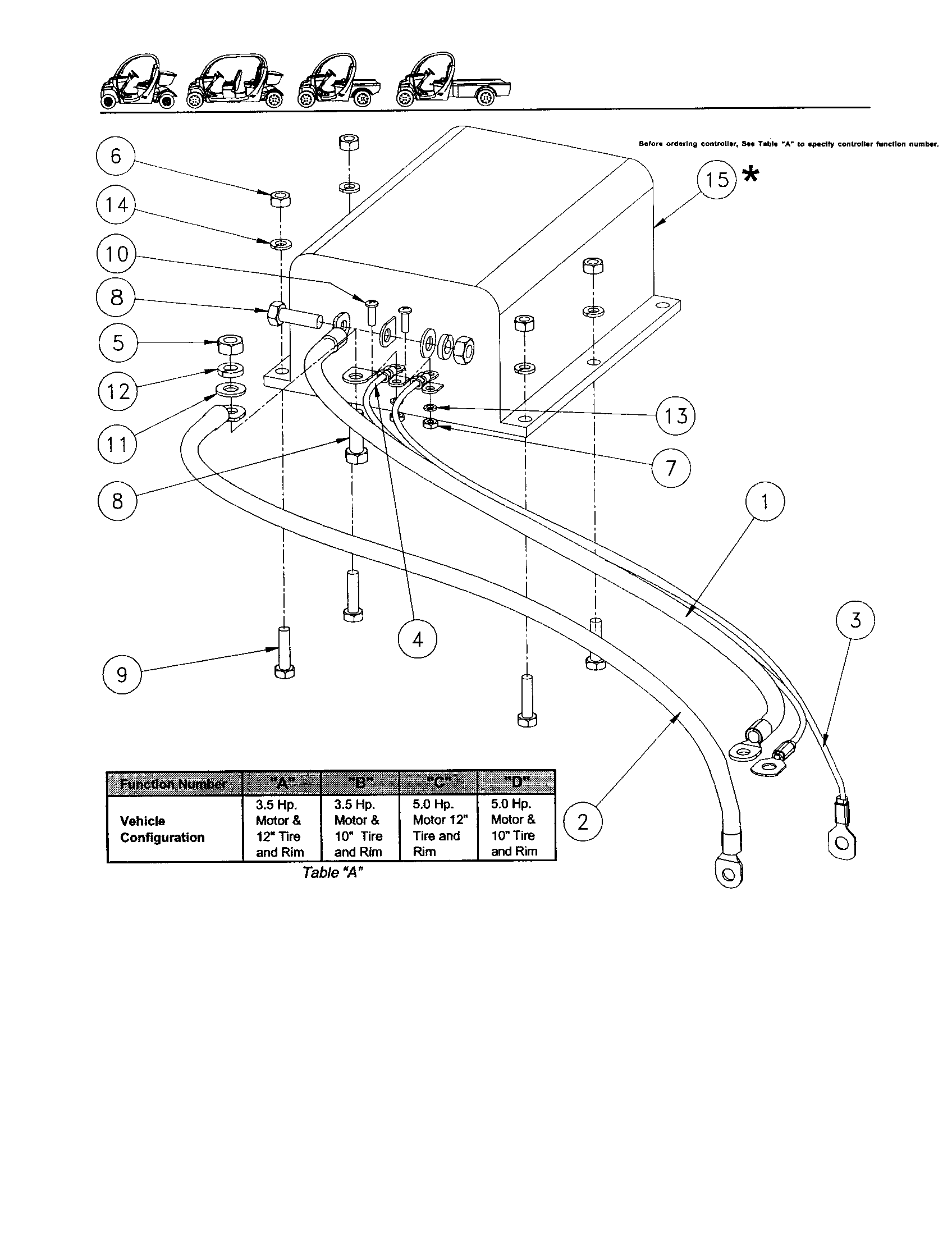 Gem Products GEM E825 controller electric motor diagram