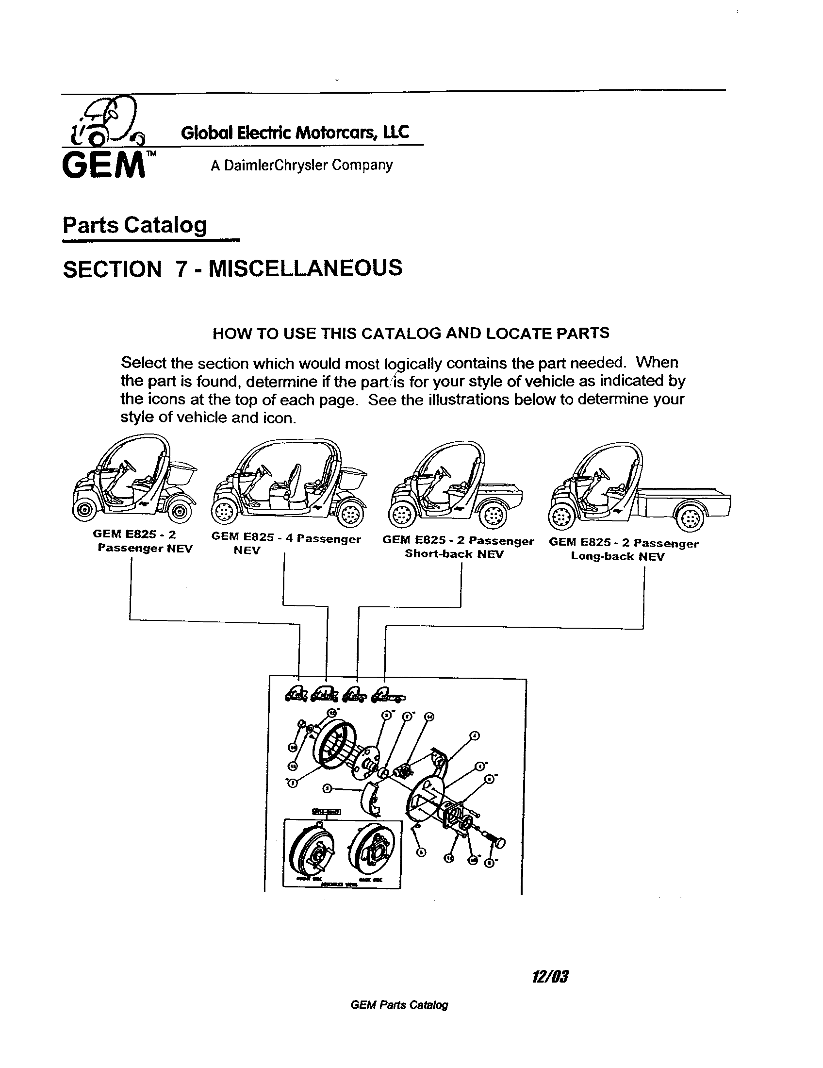 Gem Products GEM E825 miscellaneous - section 7 diagram