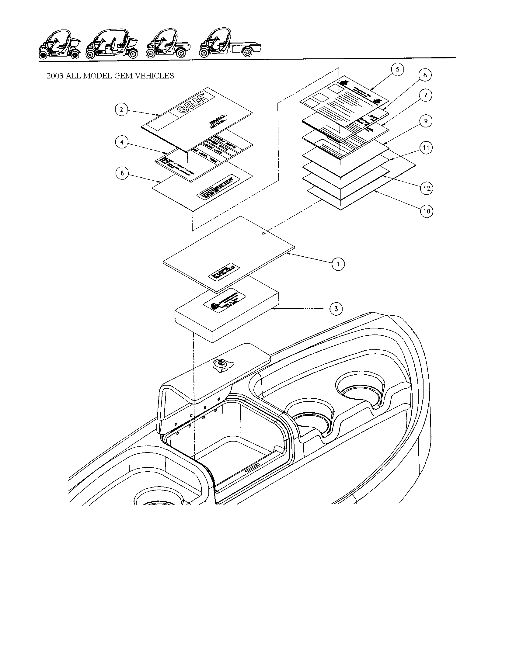 Gem Products GEM E825 owner's packet diagram