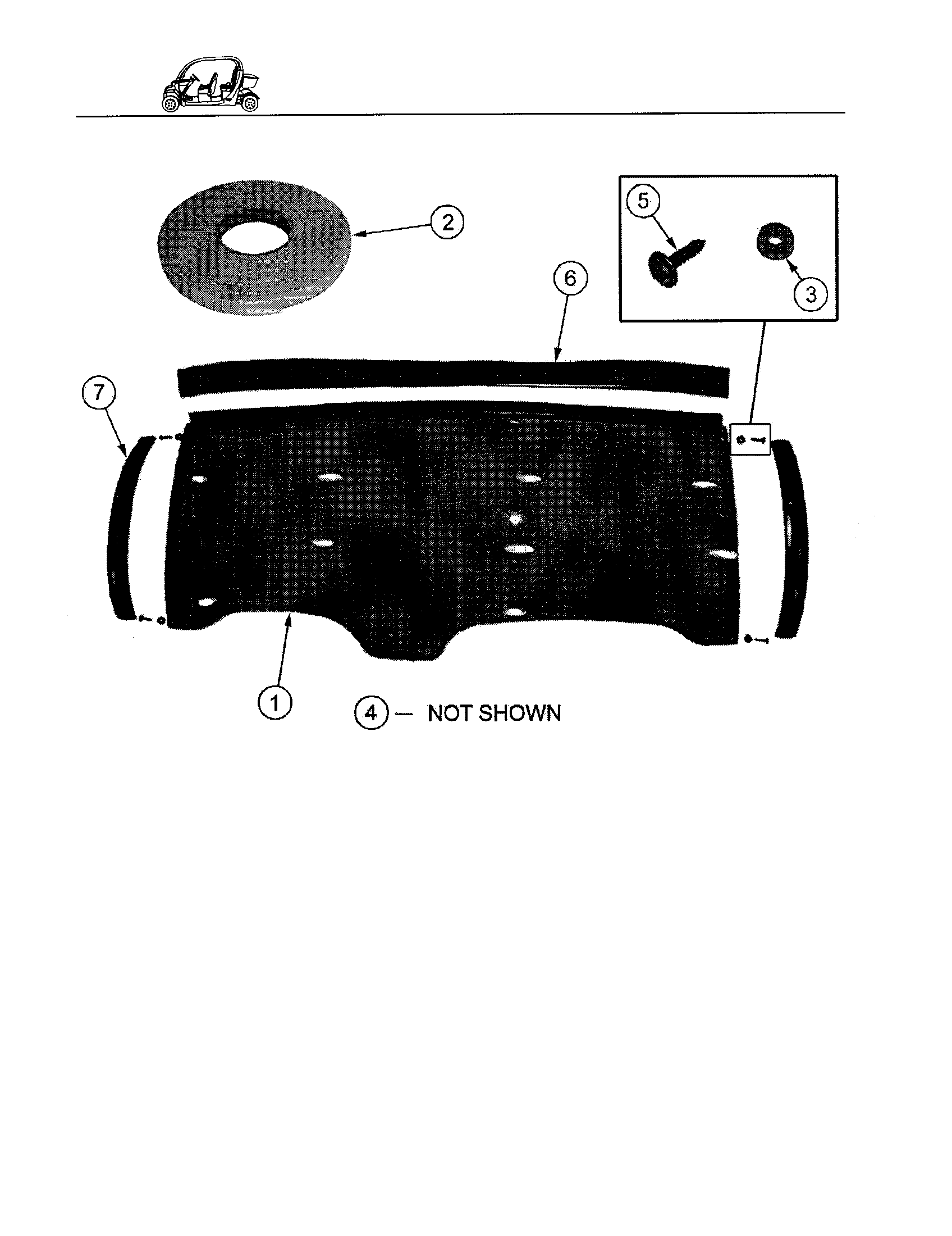 Gem Products GEM E825 rear window-4 pass hard door-service diagram