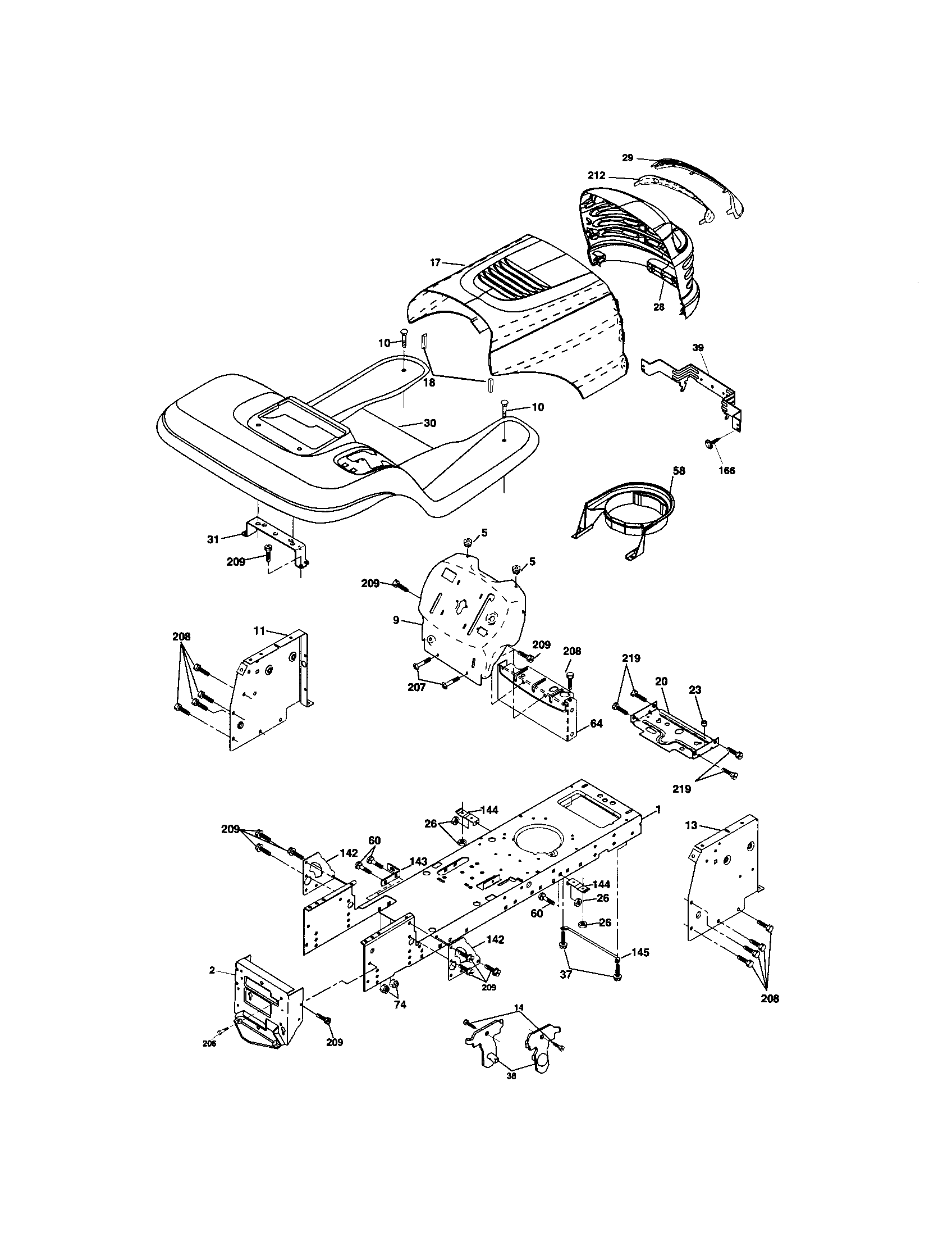 Craftsman 917273512 chassis and enclosures diagram