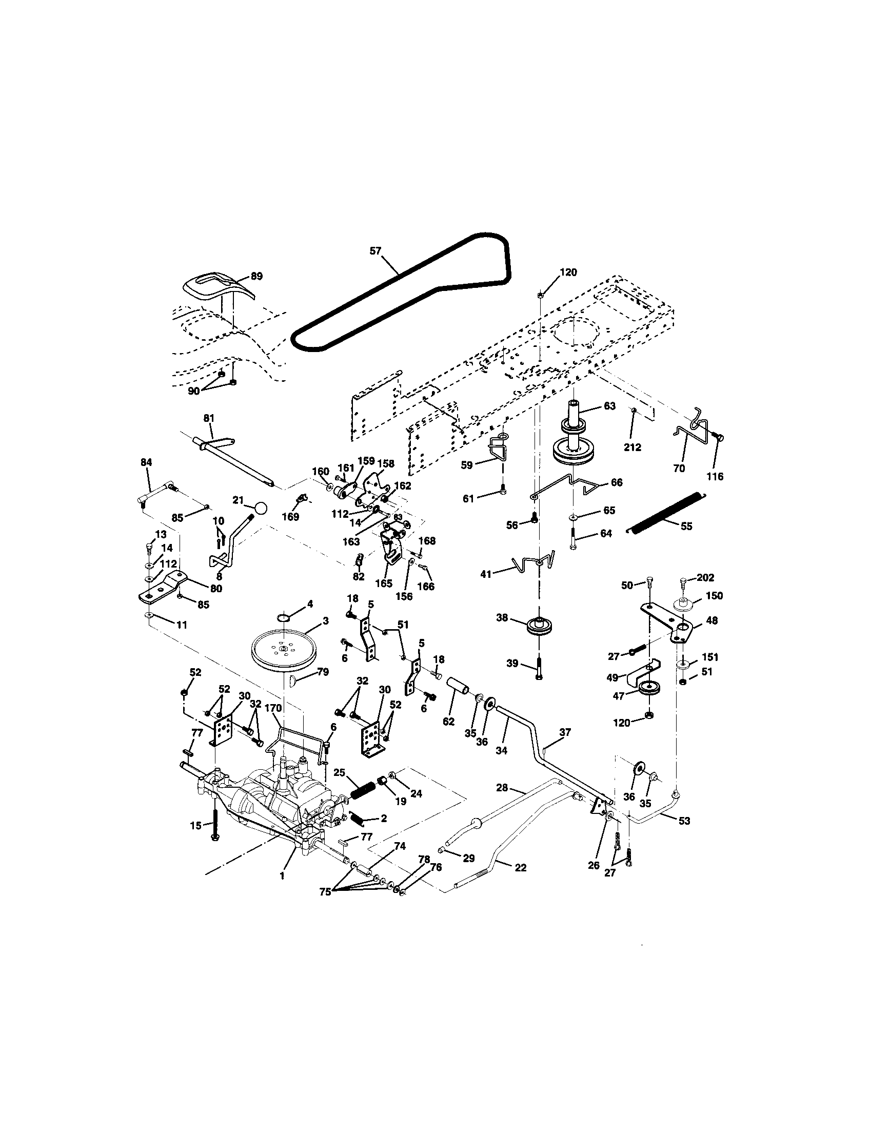 Craftsman 917273512 ground drive diagram