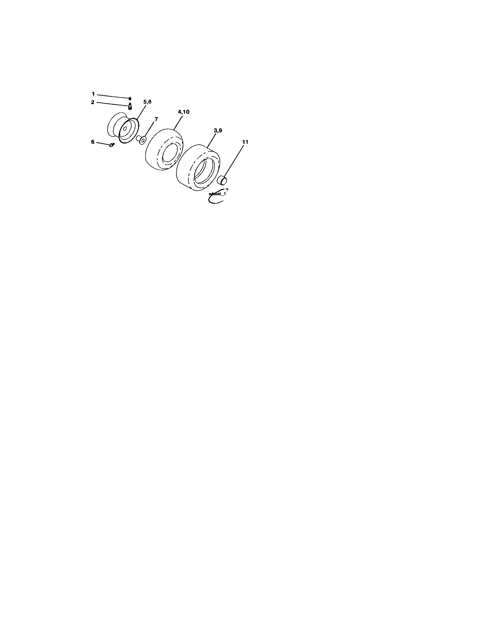 Craftsman 917273512 wheels and tires diagram