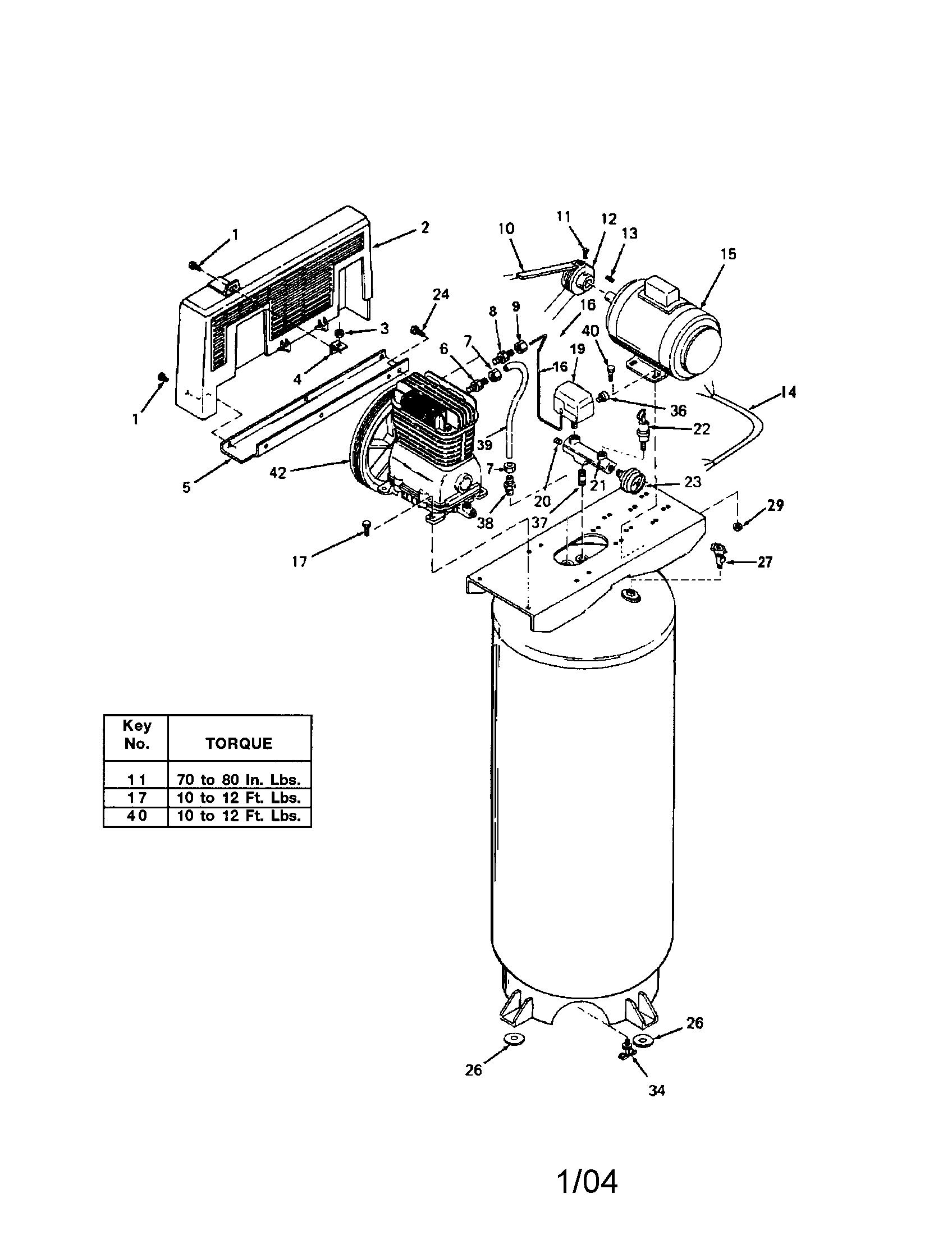 Devilbiss IRL6560V air compressor diagram diagram