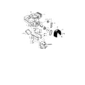 Troybilt 12194 engine/supports diagram