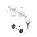 Troybilt 12194 tines/wheels/tires diagram