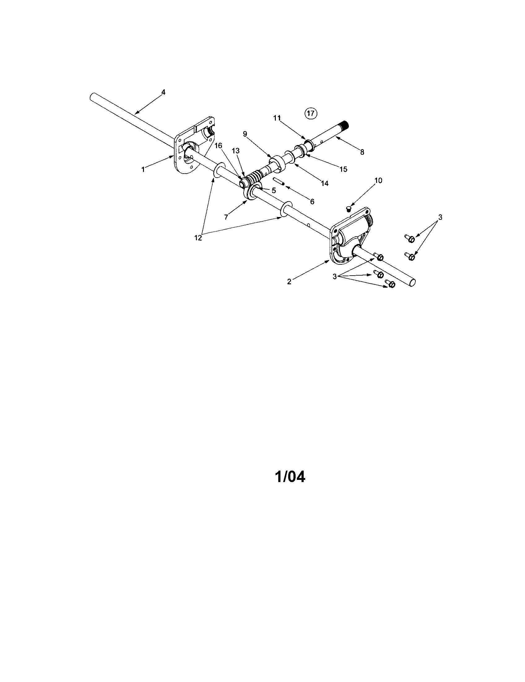 MTD 31AS611D062 housing/worm gear/spiral axle diagram