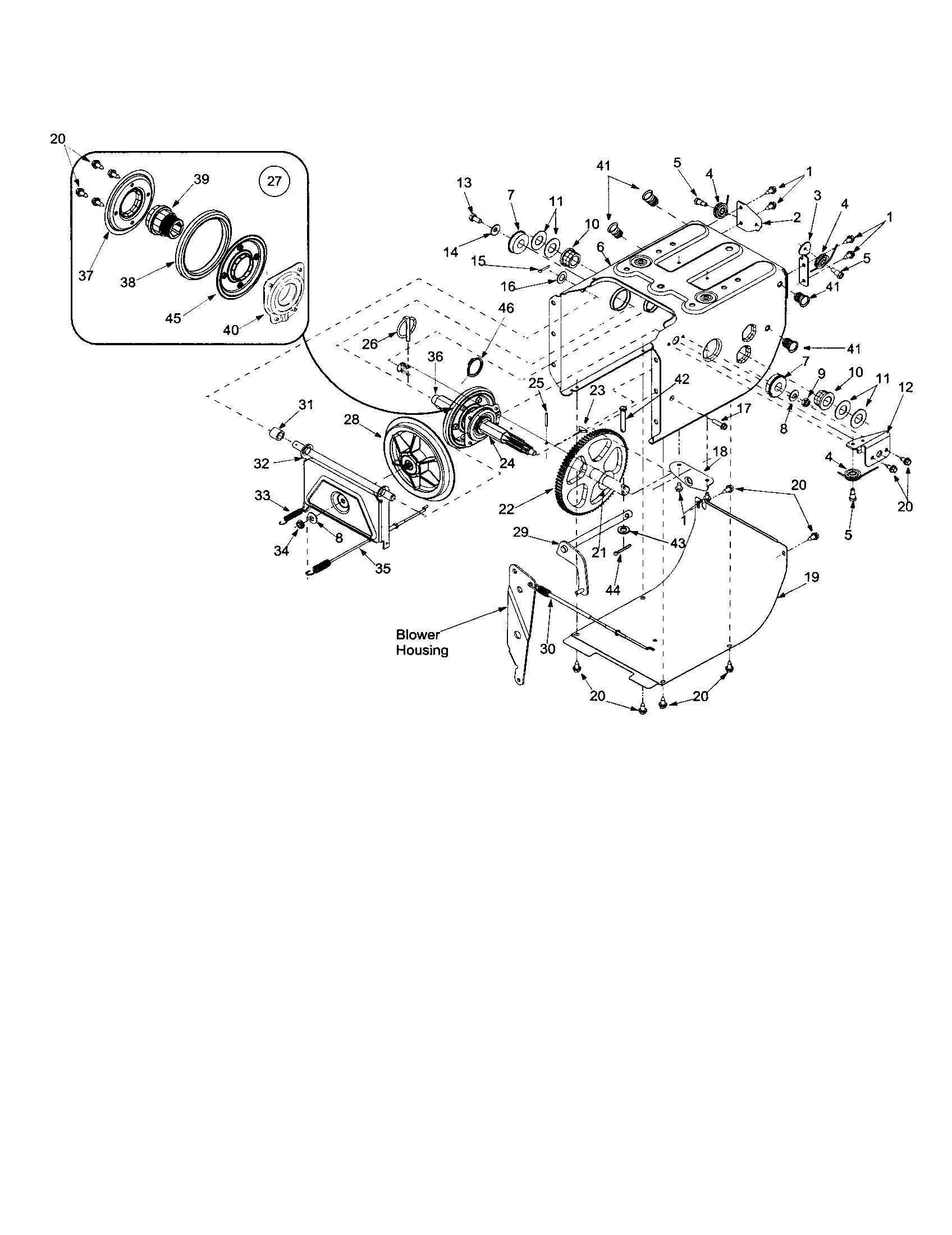 MTD 31AS611D062 axle/drive cable diagram