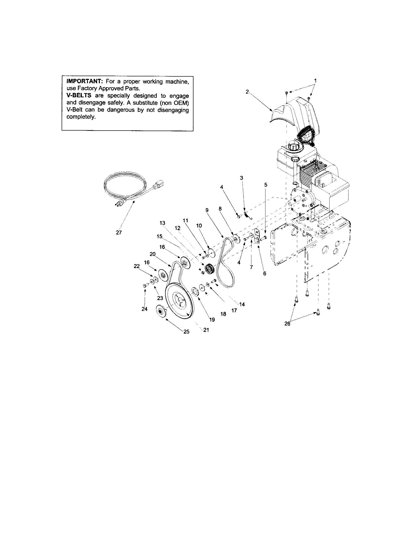 MTD 31AS611D062 belt cover/drive clutch bracket diagram