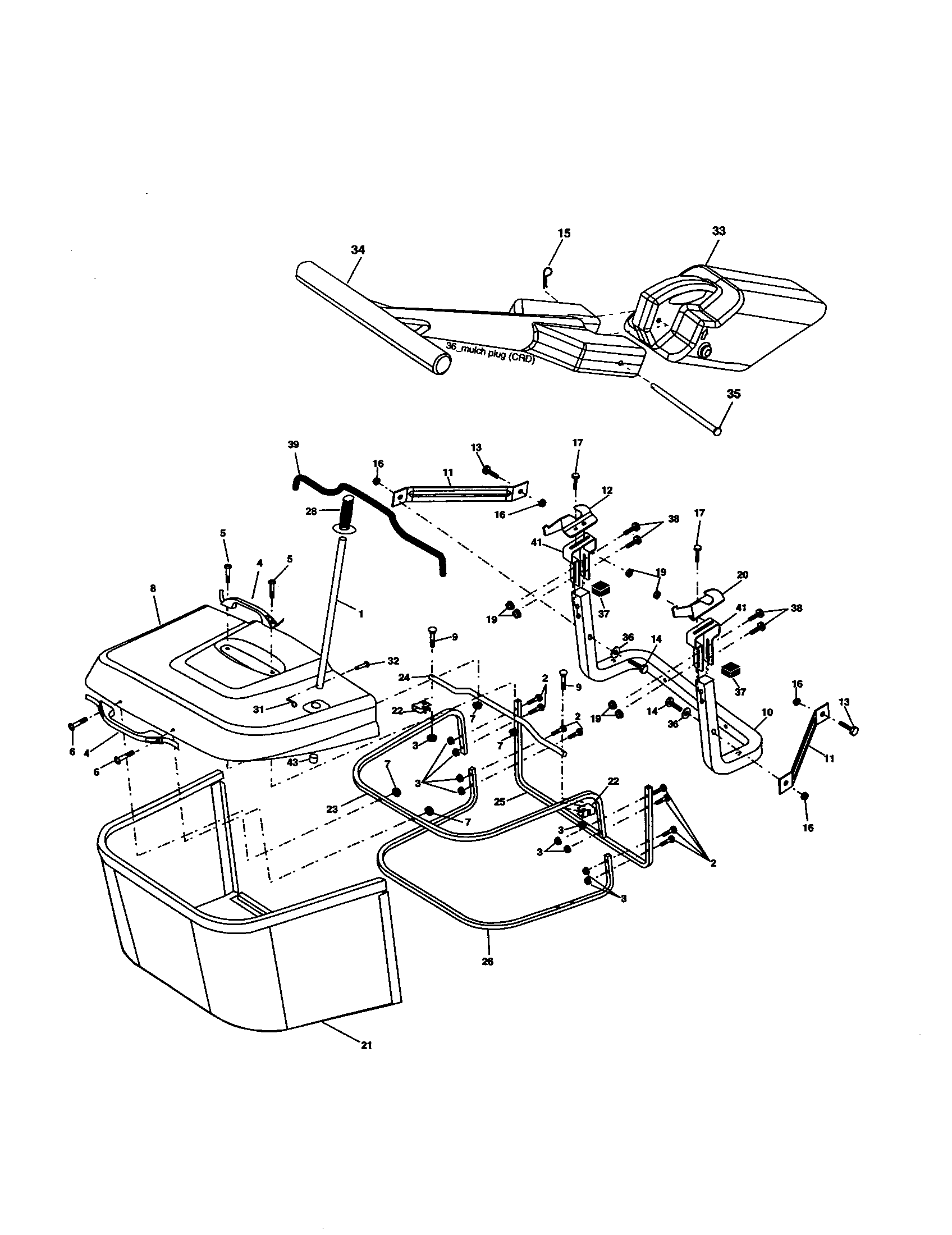 Craftsman 917277102 bagger diagram