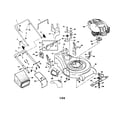 Craftsman 917371440 housing/handle/engine/grassbag diagram