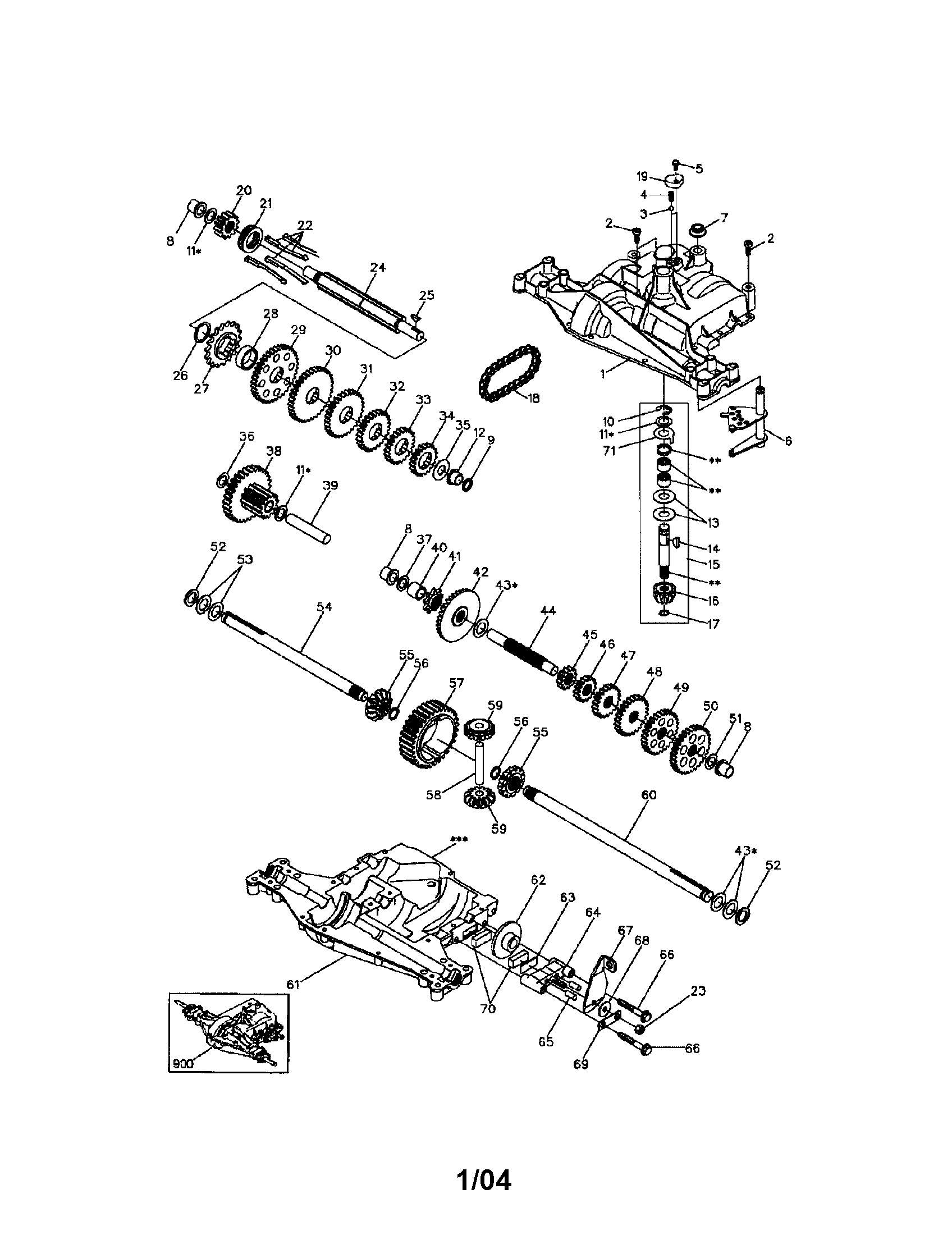 Craftsman 917273756 dana transaxle diagram