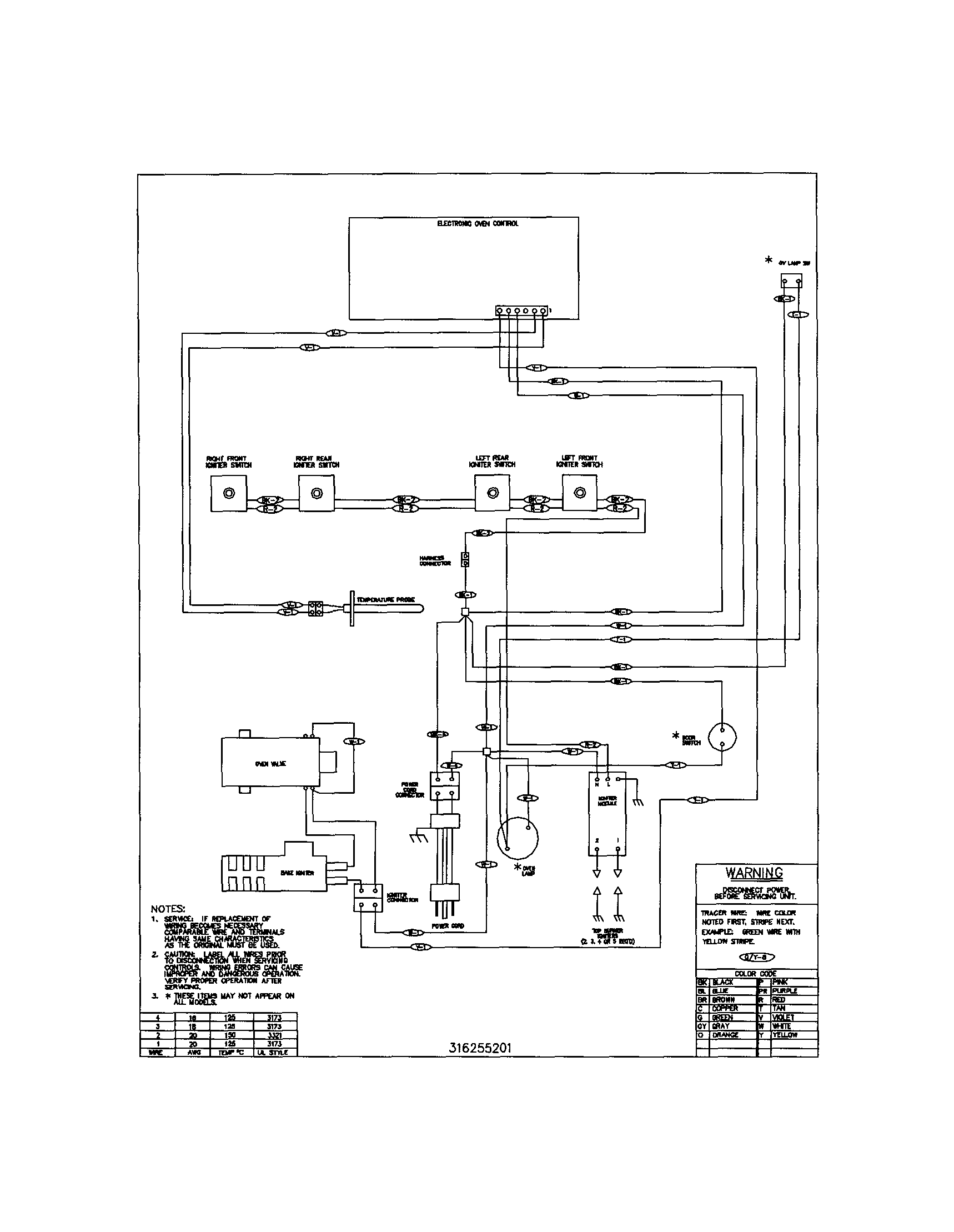 Tappan TGF336AWF wiring diagram diagram