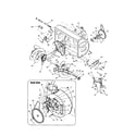 Troybilt 31AH9V75063 16" impeller/auger housing diagram