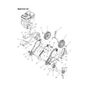 MTD 21A-332B062 sprocket/shaft/chain/wheels diagram