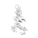 MTD 13CD609G063 seat/fender diagram