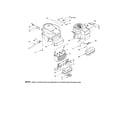 MTD 13CD609G063 engine/muffler diagram