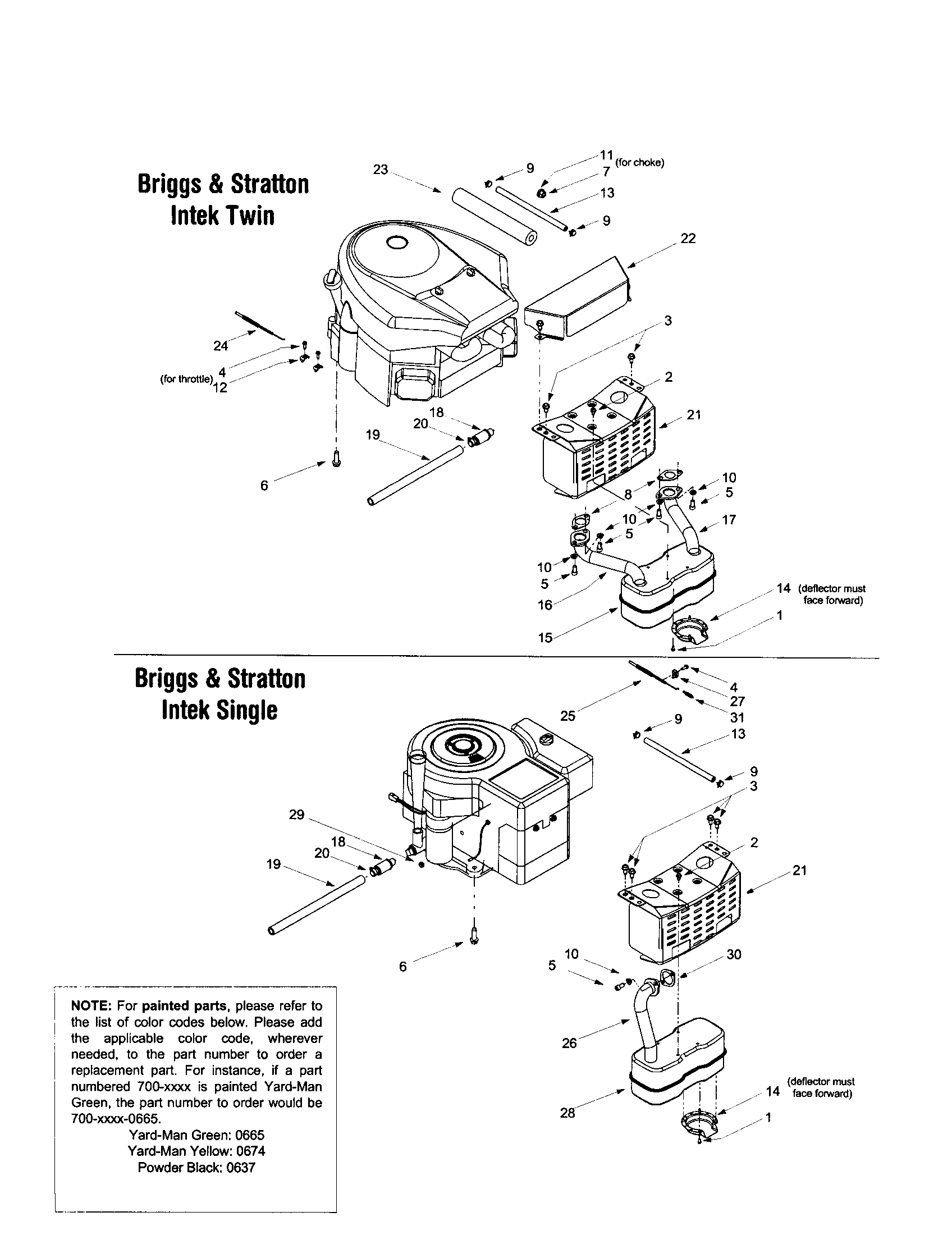 MTD 13AD624G401 engine/muffler diagram