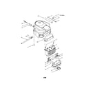 Troybilt 14AZ809H063 engine/muffler diagram