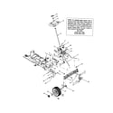 Troybilt 14AZ809H063 steering assembly diagram