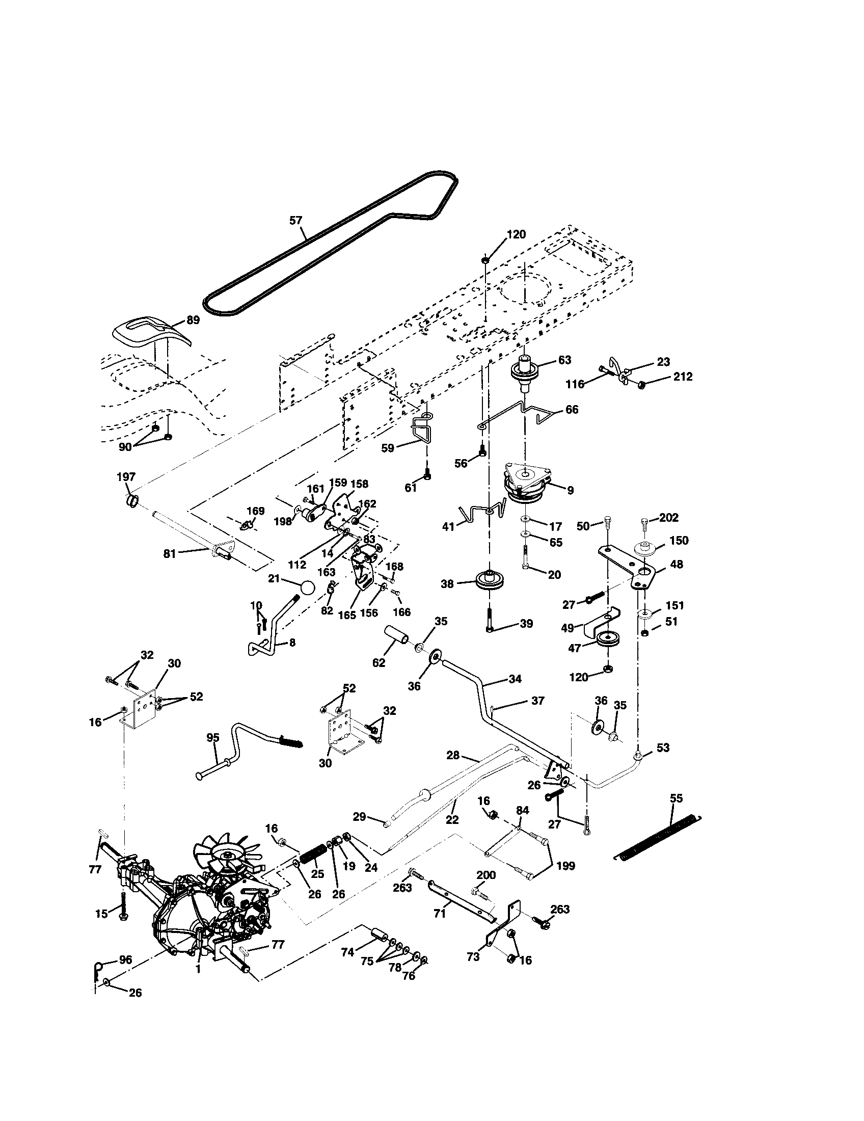 Husqvarna LO21H48A drive diagram