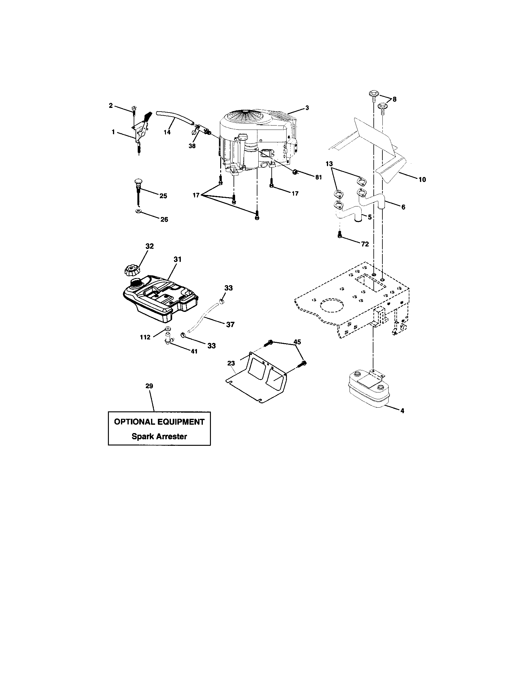 Husqvarna LO21H48A engine diagram