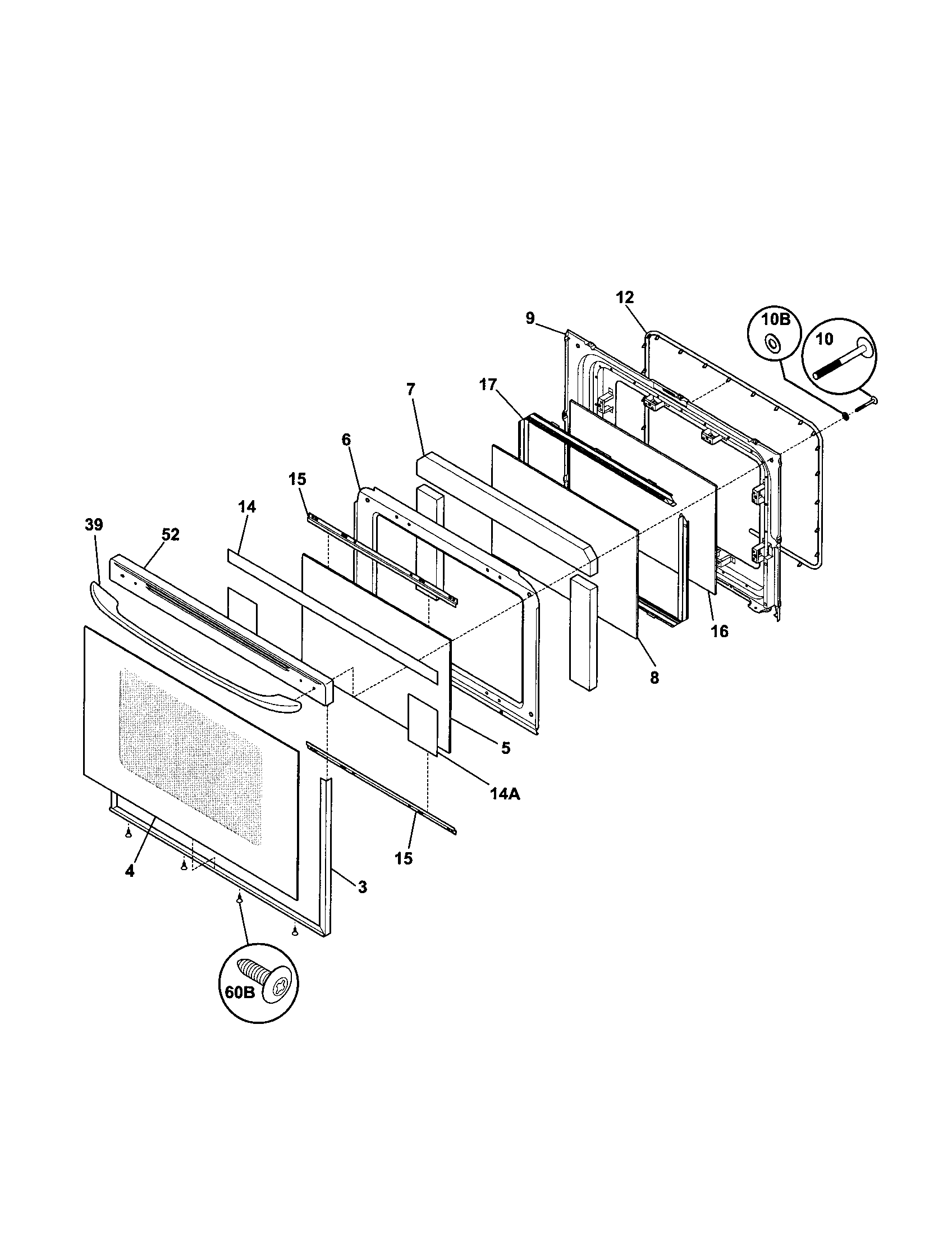 Kenmore 79093859302 door diagram