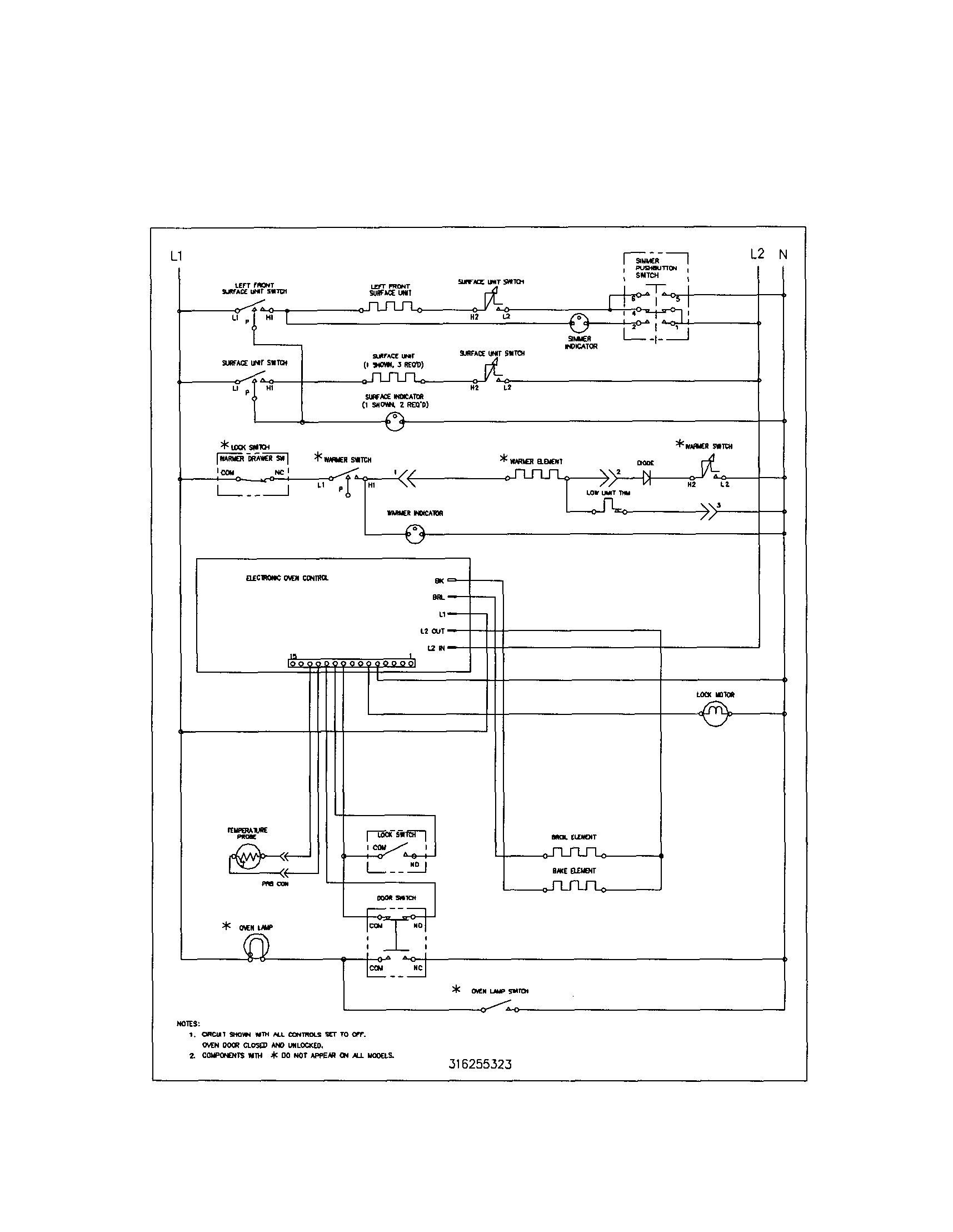 Kenmore 79093859302 wiring schematic diagram
